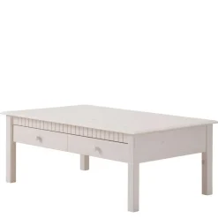 Wohnen Weißer Couchtisch Landhaus mit Schublade - Loggia