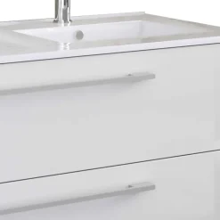 Weißer Doppel-Waschtisch für die Wandmontage - Matsu^Wohnen New