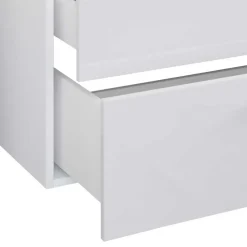 Weißer Doppel-Waschtisch für die Wandmontage - Matsu^Wohnen New