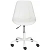 Wohnen Weißer Drehstuhl mit Kunstleder Schalensitz - Chiloena