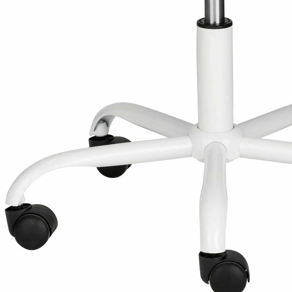 Wohnen Weißer Drehstuhl mit Kunstleder Schalensitz - Chiloena