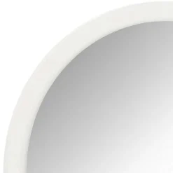 Wohnen Weißer Garderobenspiegel mit Holzrahmen - Axdonira