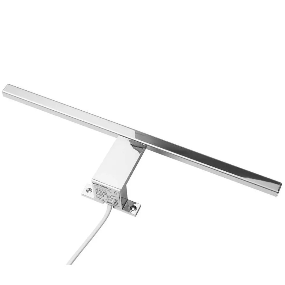 Weißer Hochglanz Badspiegel mit 2 Ablagen - Vauflos^Wohnen New