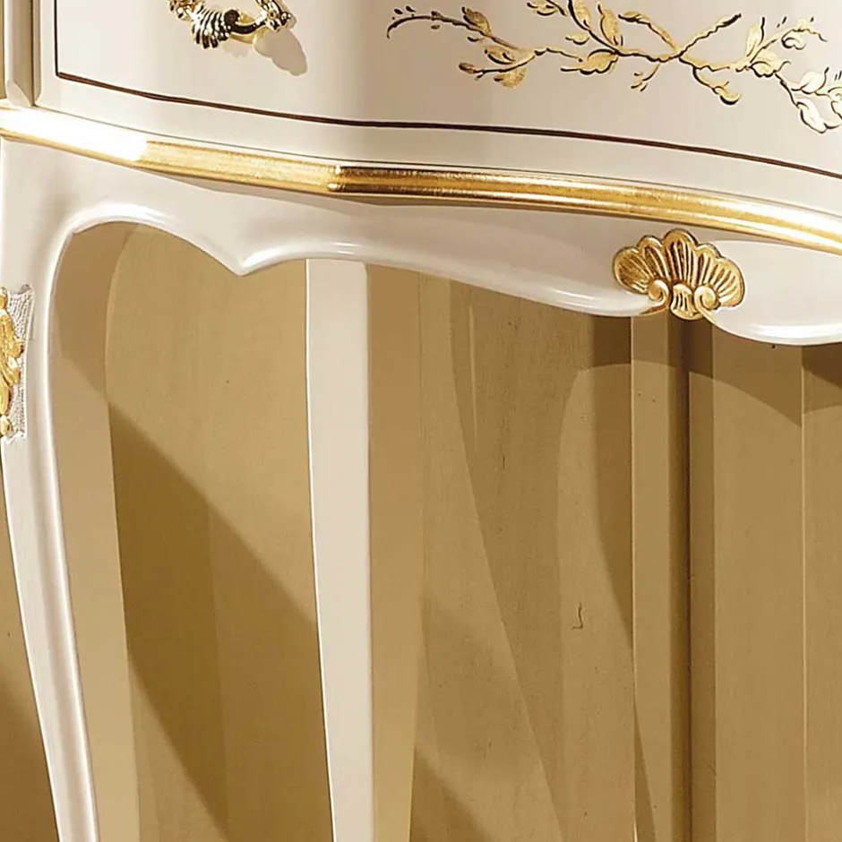 Weißer Konsolentisch im Barock Design - Iviada^Wohnen Hot