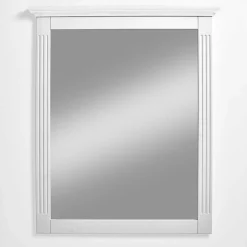 Wohnen Weißer Landhausspiegel mit Holzrahmen - Kazanova