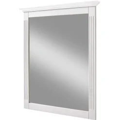 Wohnen Weißer Landhausspiegel mit Holzrahmen - Kazanova