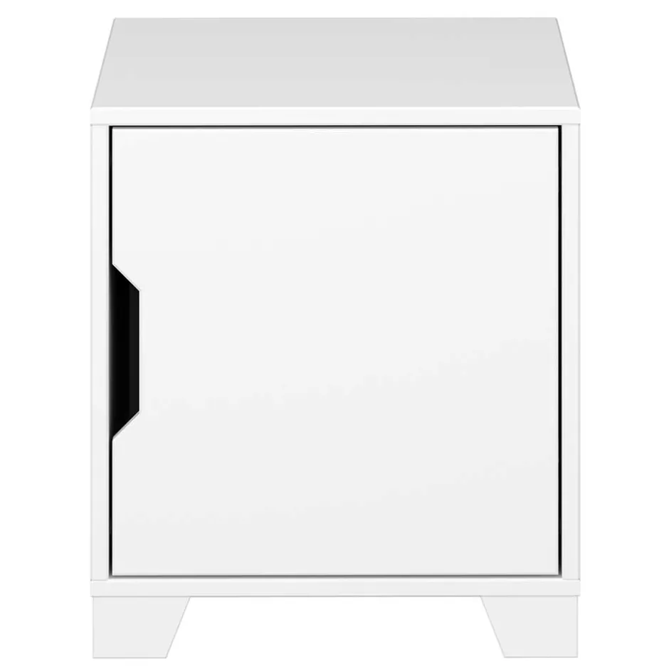 Weißer Nachtschrank im Skandi Design - Naidlas^Wohnen Best