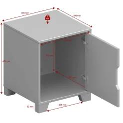 Weißer Nachtschrank im Skandi Design - Naidlas^Wohnen Best