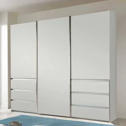 Wohnen Weißer Schiebetürenschrank 3-türig - Fachet