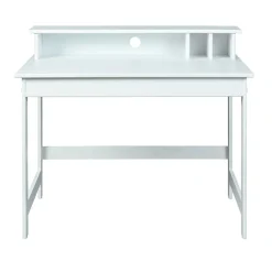 Weißer Schreibtisch mit Aufsatz & Truhe - Stanford^Wohnen Clearance