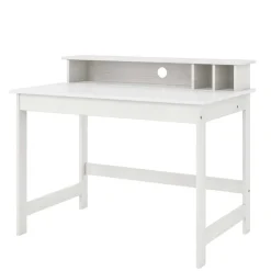 Weißer Schreibtisch mit Aufsatz & Truhe - Stanford^Wohnen Clearance