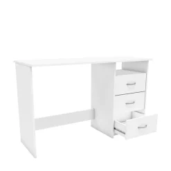 Kinder Wohnen Weißer Schreibtisch mit drei Schubladen - Citrosca