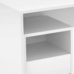 Kinder Wohnen Weißer Schreibtisch optional mit Rollcontainer - Evensa