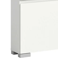 Weißer Schuhklappen-Schrank mit drei Klappen - Dany^Wohnen Outlet