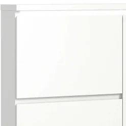 Weißer Schuhklappen-Schrank mit drei Klappen - Dany^Wohnen Outlet
