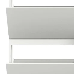 Weißer Schuhklappen-Schrank mit drei Klappen - Dany^Wohnen Outlet