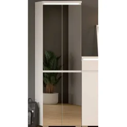 Weißer Schuhschrank mit vier Spiegeltüren - Dany^Wohnen Online