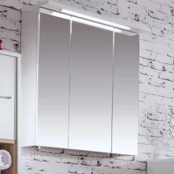 Wohnen Weißer Spiegelschrank für das Bad - Yuliva