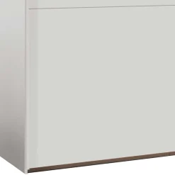 Wohnen Weißer 2-türiger Kleiderschrank mit Schiebetüren - Abelina