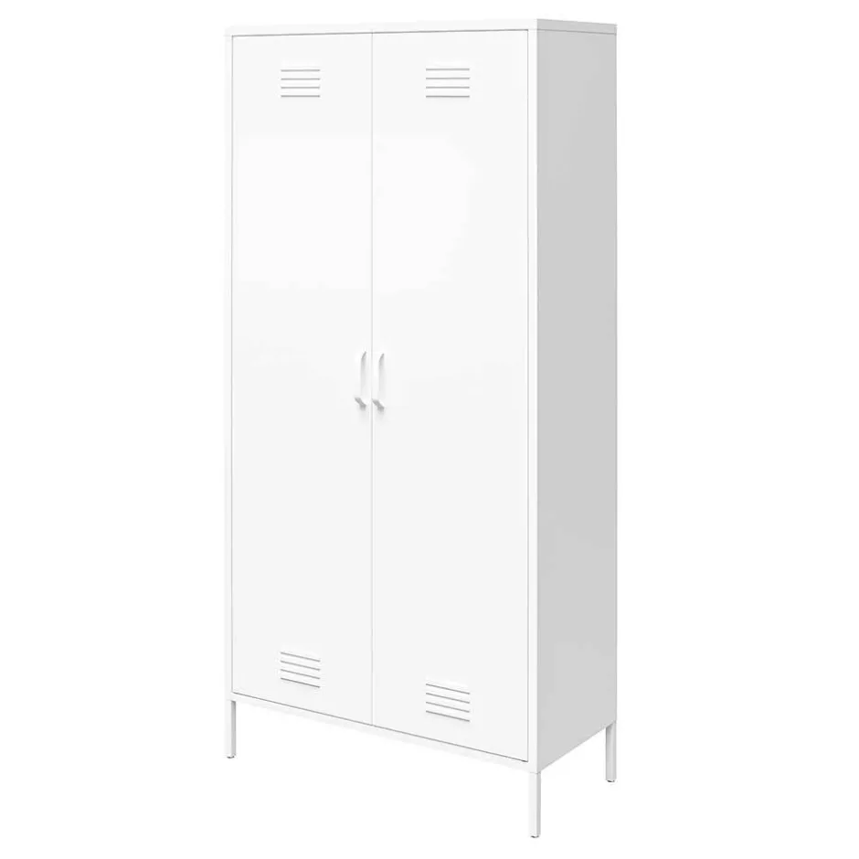 Weißer Universalschrank aus Metall - Elyett^Wohnen Outlet