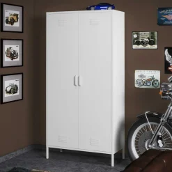 Weißer Universalschrank aus Metall - Elyett^Wohnen Outlet