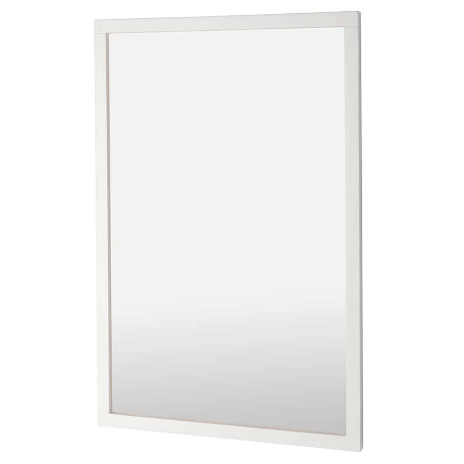 Weißer Wandspiegel rechteckig - Gorfu^Wohnen Online