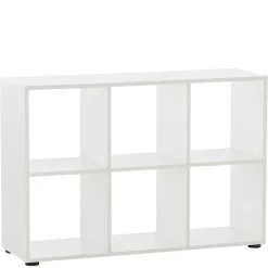 Weißer Winkel Schreibtisch mit Regal - Empire^Wohnen New