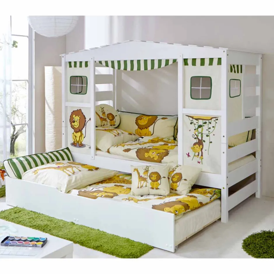 Weißes Ausziehbett Morios für Freunde^Wohnen Discount