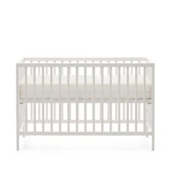 Weißes Babybett mit Rundum-Gitter - Tijong^Wohnen Outlet