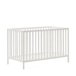 Weißes Babybett mit Rundum-Gitter - Tijong^Wohnen Outlet