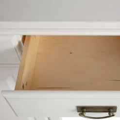 Wohnen Weißes Buffet Schrank aus Kiefer massiv - Akbelev