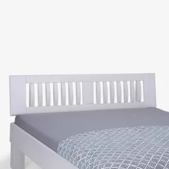 Weißes Doppelbett Calicantas aus Buche Massivholz^Wohnen Discount