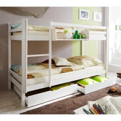 Weißes Etagenbett mit 2 Bettkästen - Tyler^Wohnen New