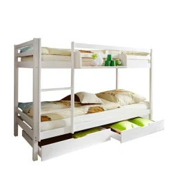 Weißes Etagenbett mit 2 Bettkästen - Tyler^Wohnen New