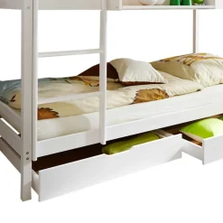 Weißes Etagenbett mit 2 Bettkästen - Tyler^Wohnen New