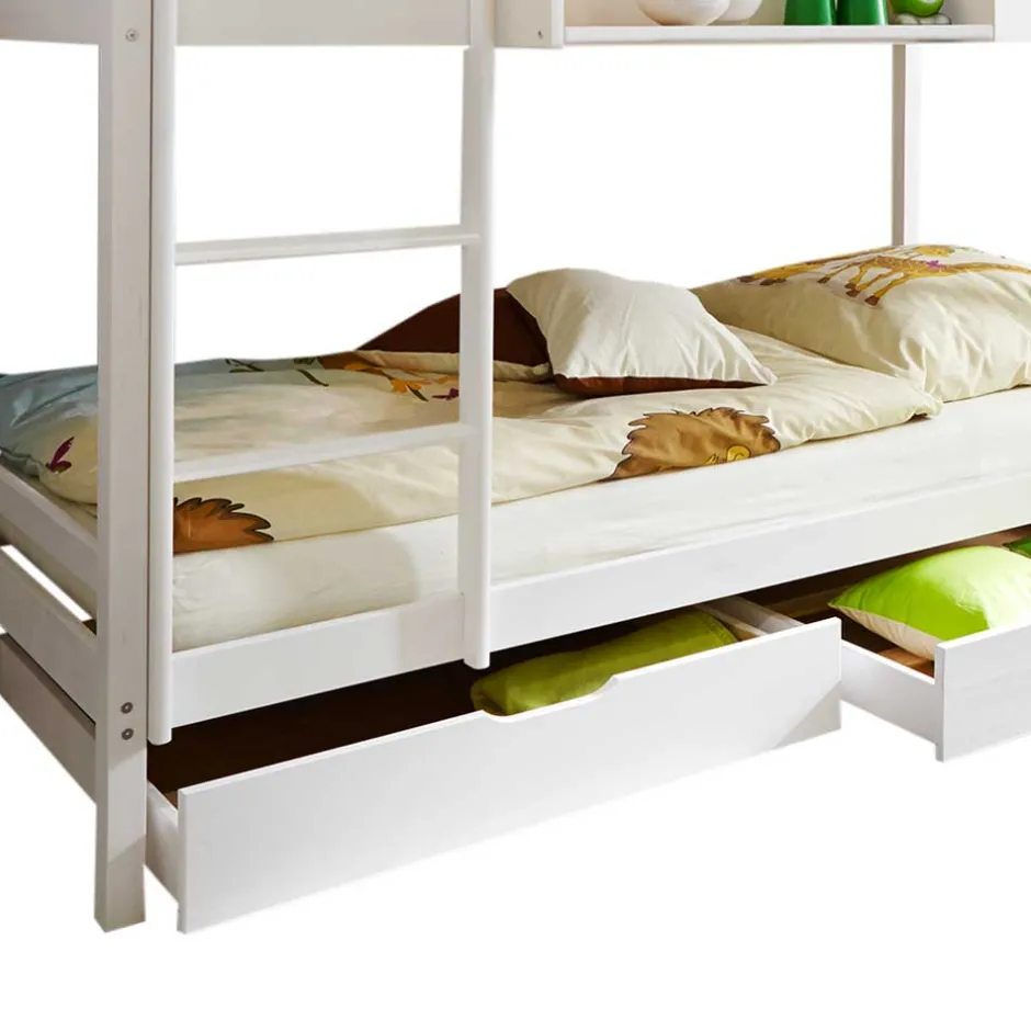 Weißes Etagenbett mit 2 Bettkästen - Tyler^Wohnen New