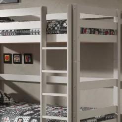 Weißes Etagenbett mit Ausziehbett - Sun^Wohnen Best