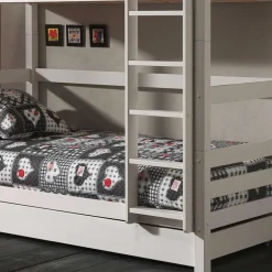 Weißes Etagenbett mit Ausziehbett - Sun^Wohnen Best