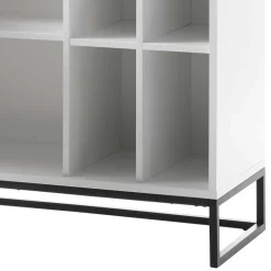 Weißes Highboard mit 8 Fächern & 2 Türen - Enkraja^Wohnen