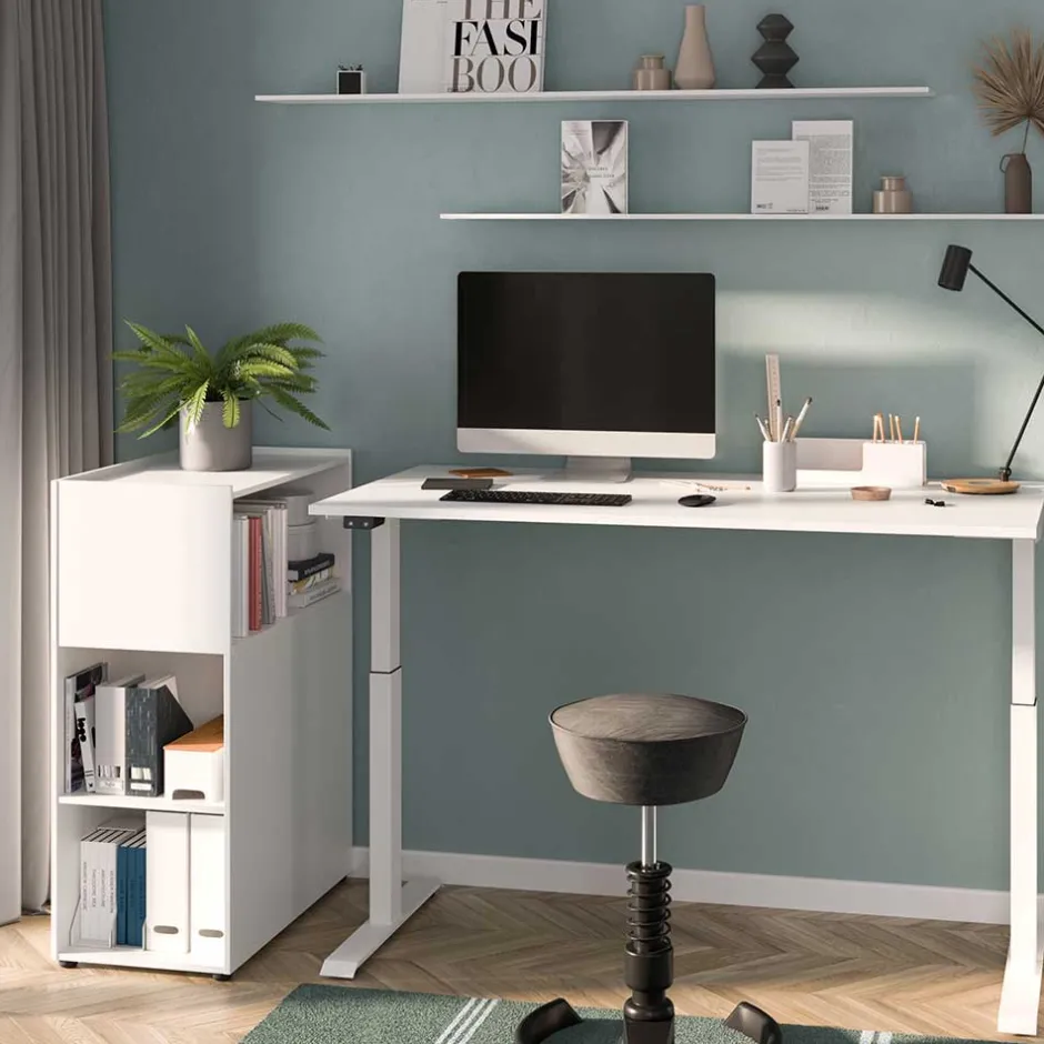 Wohnen Weißes Homeoffice Möbel Set modern - Sparkle (zweiteilig)