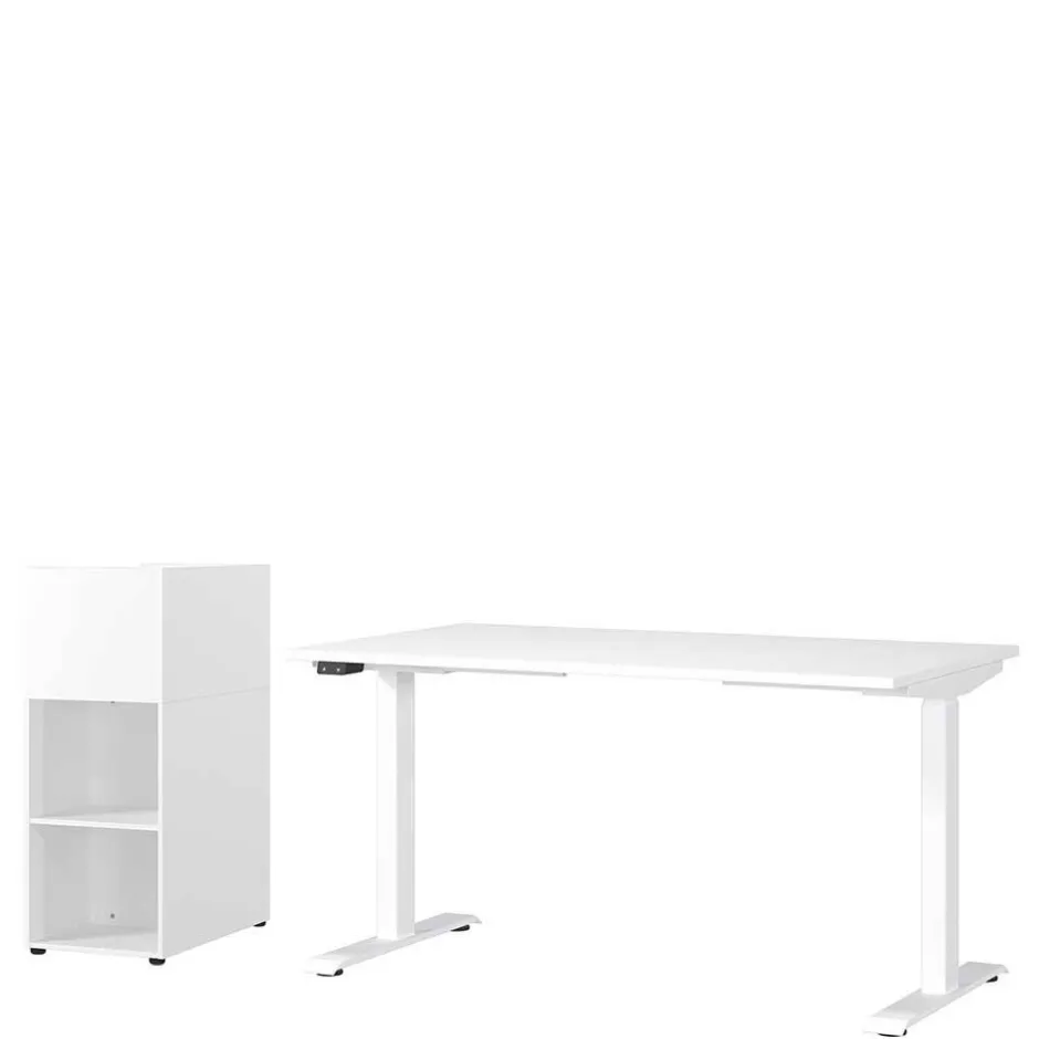 Wohnen Weißes Homeoffice Möbel Set modern - Sparkle (zweiteilig)