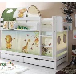 Weißes Kiefernholz Etagenbett mit Stauraum - Vionna^Wohnen Best