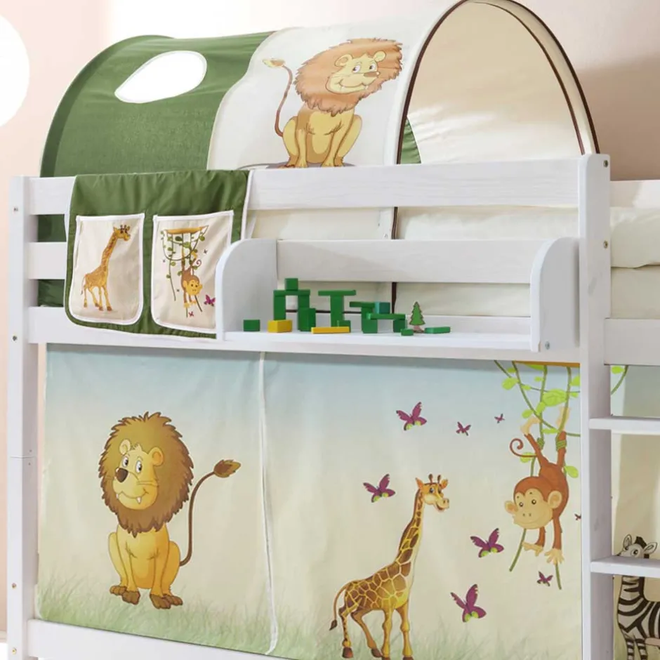 Weißes Kiefernholz Etagenbett mit Stauraum - Vionna^Wohnen Best