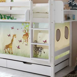 Weißes Kiefernholz Etagenbett mit Stauraum - Vionna^Wohnen Best