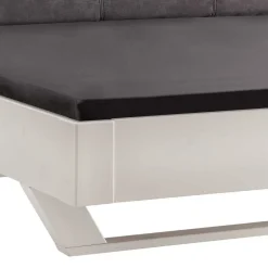 Weißes Kiefernholz-Bett mit Holzkufen - Ondeon^Wohnen