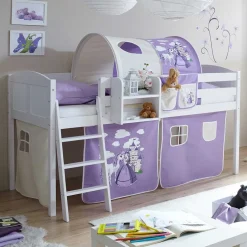 Weißes Kinderzimmer-Hochbett mit Tunnel - Catamaron^Wohnen Online