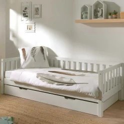 Wohnen Weißes Kojenbett 90x200 cm aus Kiefer - Molo