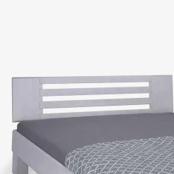 Wohnen Weißes Massivholzbett Annabell mit Kopfteil