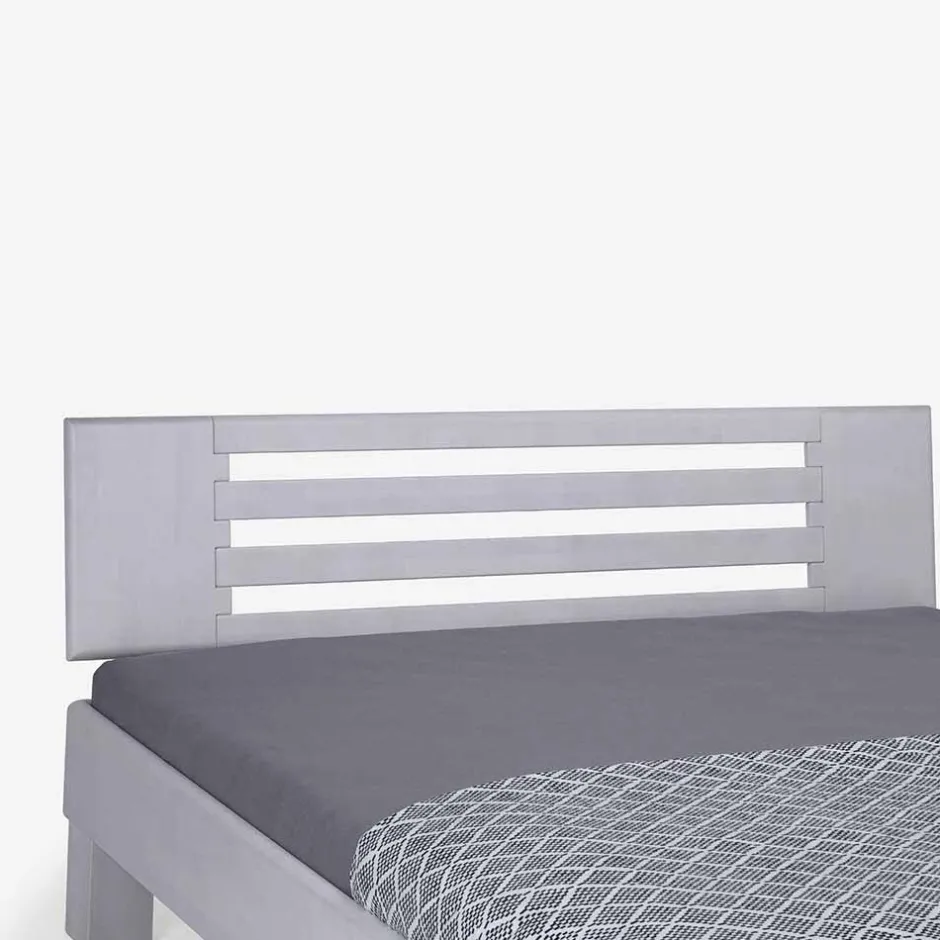 Wohnen Weißes Massivholzbett Annabell mit Kopfteil