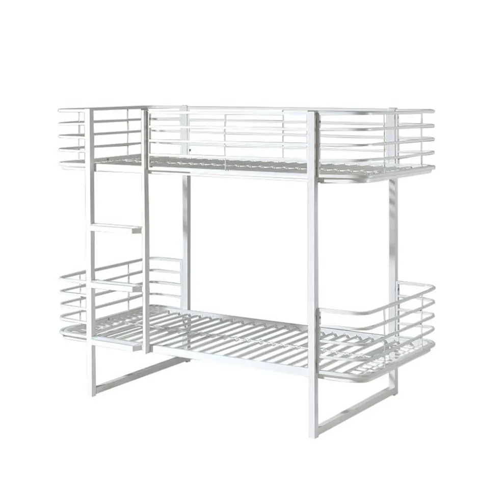 Weißes Metall Etagenbett 99x166x205 - Tamyno^Wohnen Online